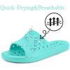 imageGaatpot Shower Shoes for Womens Mens Massage Pool Slides with Arch Support Quick Drying Beach Slippers Summer Non Slip Bathroom Indoor Outdoor House Sandals with Drain HolesLight Blue