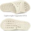 imageGaatpot Shower Shoes for Womens Mens Massage Pool Slides with Arch Support Quick Drying Beach Slippers Summer Non Slip Bathroom Indoor Outdoor House Sandals with Drain HolesBeige