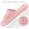 imageGaatpot Shower Shoes for Womens Mens Massage Pool Slides with Arch Support Quick Drying Beach Slippers Summer Non Slip Bathroom Indoor Outdoor House Sandals with Drain HolesPink