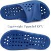imageGaatpot Shower Shoes for Womens Mens Massage Pool Slides with Arch Support Quick Drying Beach Slippers Summer Non Slip Bathroom Indoor Outdoor House Sandals with Drain HolesBlue