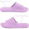 imageGaatpot Shower Shoes for Womens Mens Massage Pool Slides with Arch Support Quick Drying Beach Slippers Summer Non Slip Bathroom Indoor Outdoor House Sandals with Drain HolesPurple