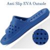 imageGaatpot Shower Shoes for Womens Mens Massage Pool Slides with Arch Support Quick Drying Beach Slippers Summer Non Slip Bathroom Indoor Outdoor House Sandals with Drain HolesBlue