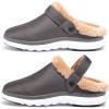 imageGaatpot Womens Mens Lined Clogs Winter Warm Garden Slippers Comfortable Fleece Lining Slip On Shoes Indoor Outdoor Mules