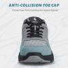 imageMens Walking Shoes for Plantar Fasciitis Orthopedic Sneakers for Men with Arch Support Comfortable Casual Shoes for Pain Relief with Non Slip Rubber SoleGrey