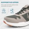 imageMens Walking Shoes for Plantar Fasciitis Orthopedic Sneakers for Men with Arch Support Comfortable Casual Shoes for Pain Relief with Non Slip Rubber SoleOlive