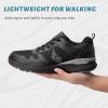 imageMens Walking Shoes for Plantar Fasciitis Orthopedic Sneakers for Men with Arch Support Comfortable Casual Shoes for Pain Relief with Non Slip Rubber SoleBlack