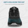 imageMens Walking Shoes for Plantar Fasciitis Orthopedic Sneakers for Men with Arch Support Comfortable Casual Shoes for Pain Relief with Non Slip Rubber SoleBlack