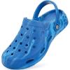 imageMens Womens Garden Clogs Shoes with Arch Support Unisex Gardening Slip on Sandals Beach Slippers Shoes TieDye ClogBlue