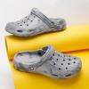 imageMens Womens Garden Clogs Shoes with Arch Support Unisex Gardening Slip on Sandals Beach Slippers Shoes TieDye ClogGrey