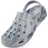 imageMens Womens Garden Clogs Shoes with Arch Support Unisex Gardening Slip on Sandals Beach Slippers Shoes TieDye ClogGrey