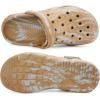 imageMens Womens Garden Clogs Shoes with Arch Support Unisex Gardening Slip on Sandals Beach Slippers Shoes TieDye ClogKhaki