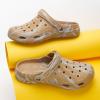 imageMens Womens Garden Clogs Shoes with Arch Support Unisex Gardening Slip on Sandals Beach Slippers Shoes TieDye ClogKhaki