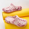 imageMens Womens Garden Clogs Shoes with Arch Support Unisex Gardening Slip on Sandals Beach Slippers Shoes TieDye ClogPink