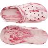 imageMens Womens Garden Clogs Shoes with Arch Support Unisex Gardening Slip on Sandals Beach Slippers Shoes TieDye ClogPink