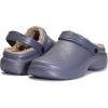 imageUnisex Adult Mens and Womens Fur Lined Fuzzy Slippers Clog Waterproof Fur Lining Garden Shoes Indoor Outdoor MulesDeep Grey 85women75men 40 EU
