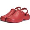 imageWomen Men Garden Shoes Lined Clogs Waterproof House Slippers Fluffy Faux Fur Plush Lining Indoor Outdoor Mules AntiSkid SoleRed 95women85men 41 EU