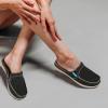 imageWomens Slippers with Arch Support Walkhero House Orthopedic Slippers for Women with Suede Insole and Velvet Lining Slip on Clog Indoor Outdoor House Shoes with AntiSkid Rubber SoleBlack