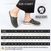 imageWomens Slippers with Arch Support Walkhero House Orthopedic Slippers for Women with Suede Insole and Velvet Lining Slip on Clog Indoor Outdoor House Shoes with AntiSkid Rubber SoleBlack