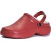 imageWomen Men Garden Shoes Lined Clogs Waterproof House Slippers Fluffy Faux Fur Plush Lining Indoor Outdoor Mules AntiSkid SoleRed 95women85men 41 EU