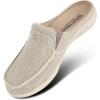 imageWomens Slippers with Arch Support Walkhero House Orthopedic Slippers for Women with Suede Insole and Velvet Lining Slip on Clog Indoor Outdoor House Shoes with AntiSkid Rubber SoleCream