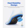 imageWalkHero 220 lbs Medium Arch Support InsertsHeavy Duty Plantar Fasciitis Insoles for Men WomenOrthotic Inserts for Pain ReliefWork Boot Insole with Heel Cushioning Mens 9105  Womens 11125Blue