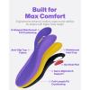imageWalkHero 220 lbs Medium Arch Support InsertsHeavy Duty Plantar Fasciitis Insoles for Men WomenOrthotic Inserts for Pain ReliefWork Boot Insole with Heel Cushioning Mens 9105  Womens 11125Purple