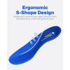 imageWalkHero 220 lbs Medium Arch Support InsertsHeavy Duty Plantar Fasciitis Insoles for Men WomenOrthotic Inserts for Pain ReliefWork Boot Insole with Heel Cushioning Mens 9105  Womens 11125Blue