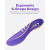 imageWalkHero 220 lbs Medium Arch Support InsertsHeavy Duty Plantar Fasciitis Insoles for Men WomenOrthotic Inserts for Pain ReliefWork Boot Insole with Heel Cushioning Mens 9105  Womens 11125Purple