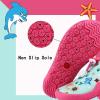 imageToddler Kids Water Shoes Girls Boys NonSlip Quick Dry Beach Swim Shoes Barefoot Aqua Socks for Outdoor Sport SurfRose Red Dolphin