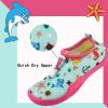 imageToddler Kids Water Shoes Girls Boys NonSlip Quick Dry Beach Swim Shoes Barefoot Aqua Socks for Outdoor Sport SurfRose Red Dolphin