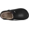 imageWomens Mens Fur Lined Clogs Waterproof Garden Shoes Winter Warm Fleece Lining Fuzzy House Home Slippers Indoor Outdoor MulesBlack