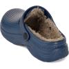 imageWomens Mens Fur Lined Clogs Waterproof Garden Shoes Winter Warm Fleece Lining Fuzzy House Home Slippers Indoor Outdoor MulesDeep Blue