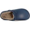 imageWomens Mens Fur Lined Clogs Waterproof Garden Shoes Winter Warm Fleece Lining Fuzzy House Home Slippers Indoor Outdoor MulesDeep Blue
