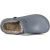 imageWomens Mens Fur Lined Clogs Waterproof Garden Shoes Winter Warm Fleece Lining Fuzzy House Home Slippers Indoor Outdoor MulesDeep Grey
