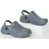 imageWomens Mens Fur Lined Clogs Waterproof Garden Shoes Winter Warm Fleece Lining Fuzzy House Home Slippers Indoor Outdoor MulesDeep Grey
