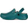 imageWomens Mens Fur Lined Clogs Waterproof Garden Shoes Winter Warm Fleece Lining Fuzzy House Home Slippers Indoor Outdoor MulesGreen