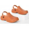 imageWomens Mens Fur Lined Clogs Waterproof Garden Shoes Winter Warm Fleece Lining Fuzzy House Home Slippers Indoor Outdoor MulesOrange