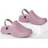 imageWomens Mens Fur Lined Clogs Waterproof Garden Shoes Winter Warm Fleece Lining Fuzzy House Home Slippers Indoor Outdoor MulesPurple
