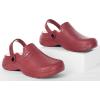 imageWomens Mens Fur Lined Clogs Waterproof Garden Shoes Winter Warm Fleece Lining Fuzzy House Home Slippers Indoor Outdoor MulesRed