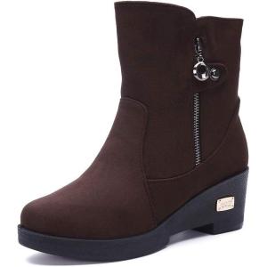 imageGaatpot Womens Winter Snow Boots Warm Fur Lining Ankle Bootie Outdoor AntiSlip Boots Shoes Size Coffe US 95CN42