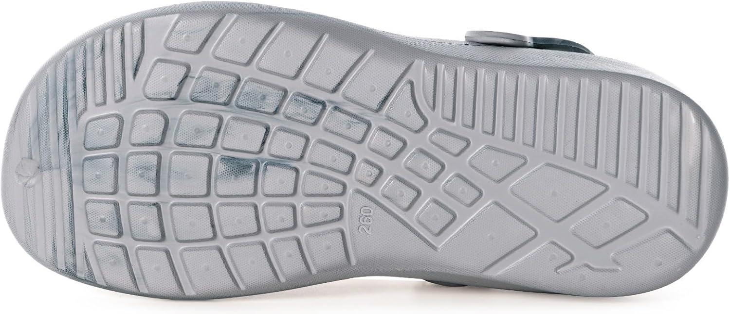 imageMens Womens Lined Garden Clogs Unisex Fur Lining Gardening Slip on Sandals Winter House Home Fuzzy Slippers with Arch SupportGrey