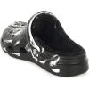 imageMens Womens Lined Garden Clogs Unisex Fur Lining Gardening Slip on Sandals Winter House Home Fuzzy Slippers with Arch SupportBlack