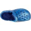 imageMens Womens Lined Garden Clogs Unisex Fur Lining Gardening Slip on Sandals Winter House Home Fuzzy Slippers with Arch SupportBlue