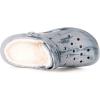 imageMens Womens Lined Garden Clogs Unisex Fur Lining Gardening Slip on Sandals Winter House Home Fuzzy Slippers with Arch SupportGrey