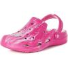 imageMens Womens Lined Garden Clogs Unisex Fur Lining Gardening Slip on Sandals Winter House Home Fuzzy Slippers with Arch SupportRose Red