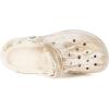 imageMens Womens Lined Garden Clogs Unisex Fur Lining Gardening Slip on Sandals Winter House Home Fuzzy Slippers with Arch SupportWhiteKhaki