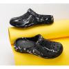 imageMens Womens Garden Clogs Shoes with Arch Support Unisex Gardening Slip on Sandals Beach Slippers Shoes ClogBlack