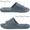 imageGaatpot Womens Shower Shoes Mens QuickDry Beach Sandals Comfort Arch Support Pool Slides Summer NonSlip Indoor House Slippers Lightweight Spa Bath Bathroom SandalsGrey250 US 78 Women665 Men