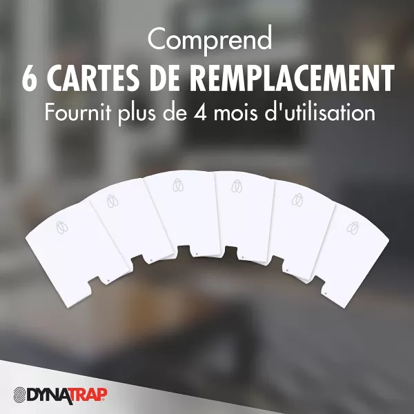 DynaTrap 23005-0612 DOT StickyTech Replacement Indoor Flying Insect Trap Glue Cards - 6 Pack