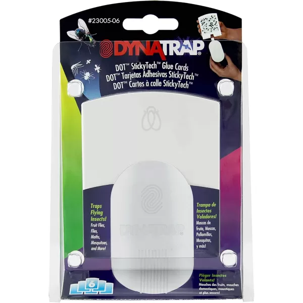 DynaTrap 23005-0612 DOT StickyTech Replacement Indoor Flying Insect Trap Glue Cards - 6 Pack
